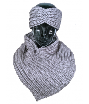Bandeau & snood fait main