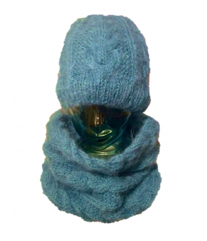 Bonnet & snood fait main en...