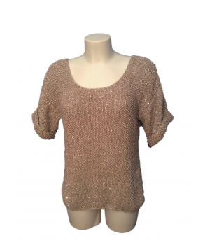 Handmade sweater with sequins