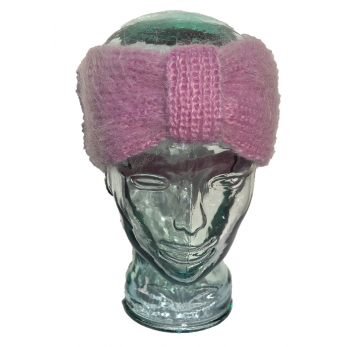 bandeau de tête faites main en mohair, laine, soie, cachemire